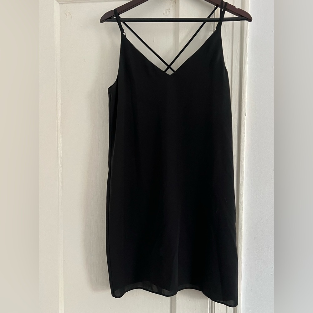 Topshop black slip dress size 6